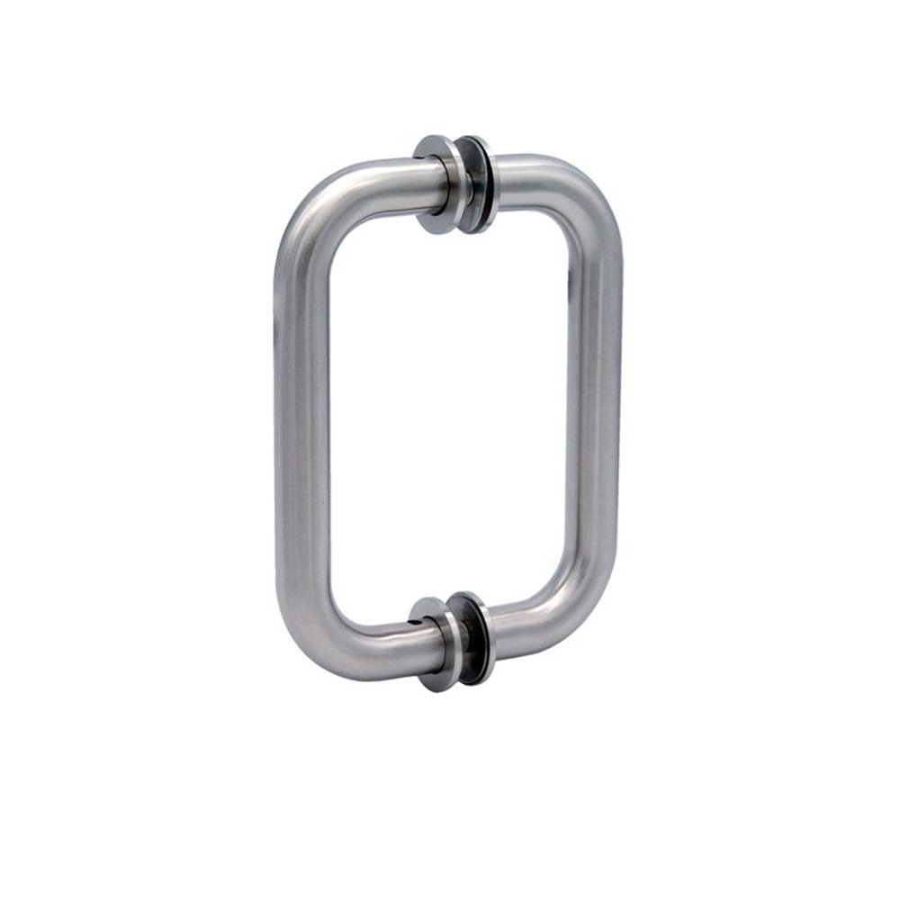 Structure Glass Solutions Traditional Back to Back Tubular Pull Handle SDH - 206 - Brushed Nickel