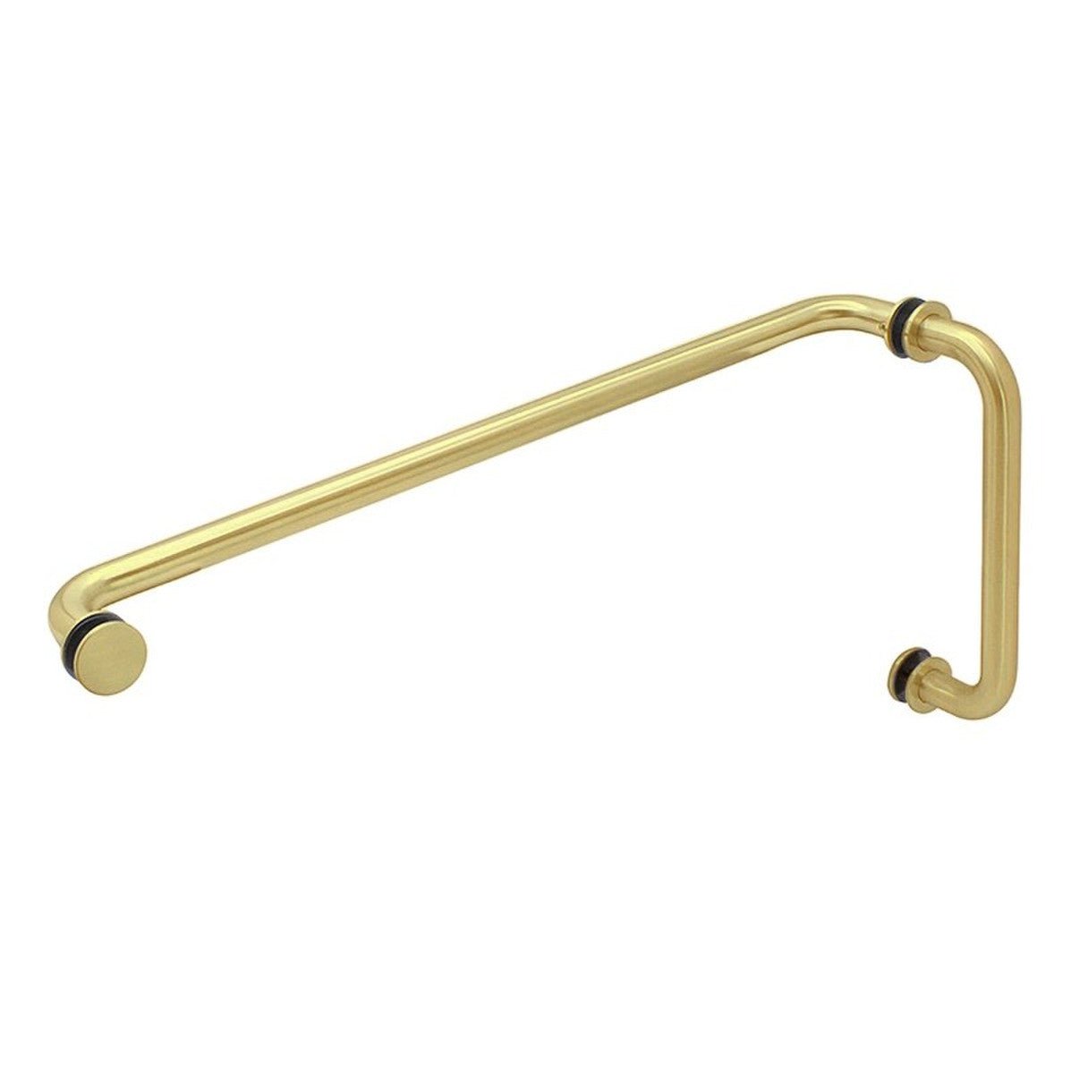 Structure Glass Solutions Traditional Pull Handle Towel Bar Combo SDH - 618 - Brushed Bronze