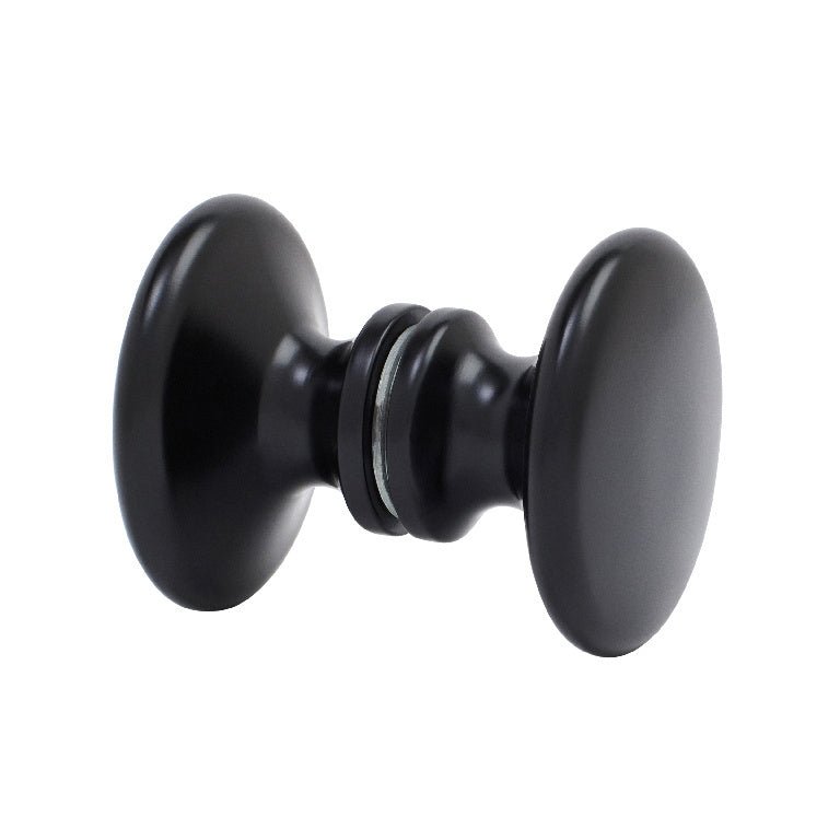 CRL Traditional Style Back - to - Back Shower Door Knobs SDK100MBL