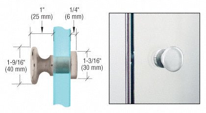 CRL Traditional Style Single - Sided Door Knob SDK200BN