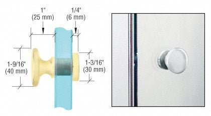 CRL Traditional Style Single - Sided Door Knob SDK200SB