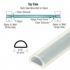 CRL Translucent Silicone Bulb Seal S1LB