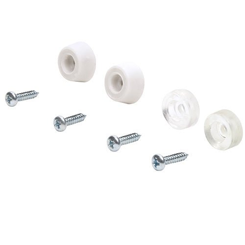 CRL Tub Enclosure and Sliding Shower Screw - On Bumper Assortment M6026