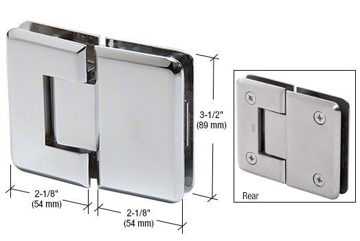 CRL Ultimate 180 Series 180 Degree Glass - to - Glass Hinge ULT180PS