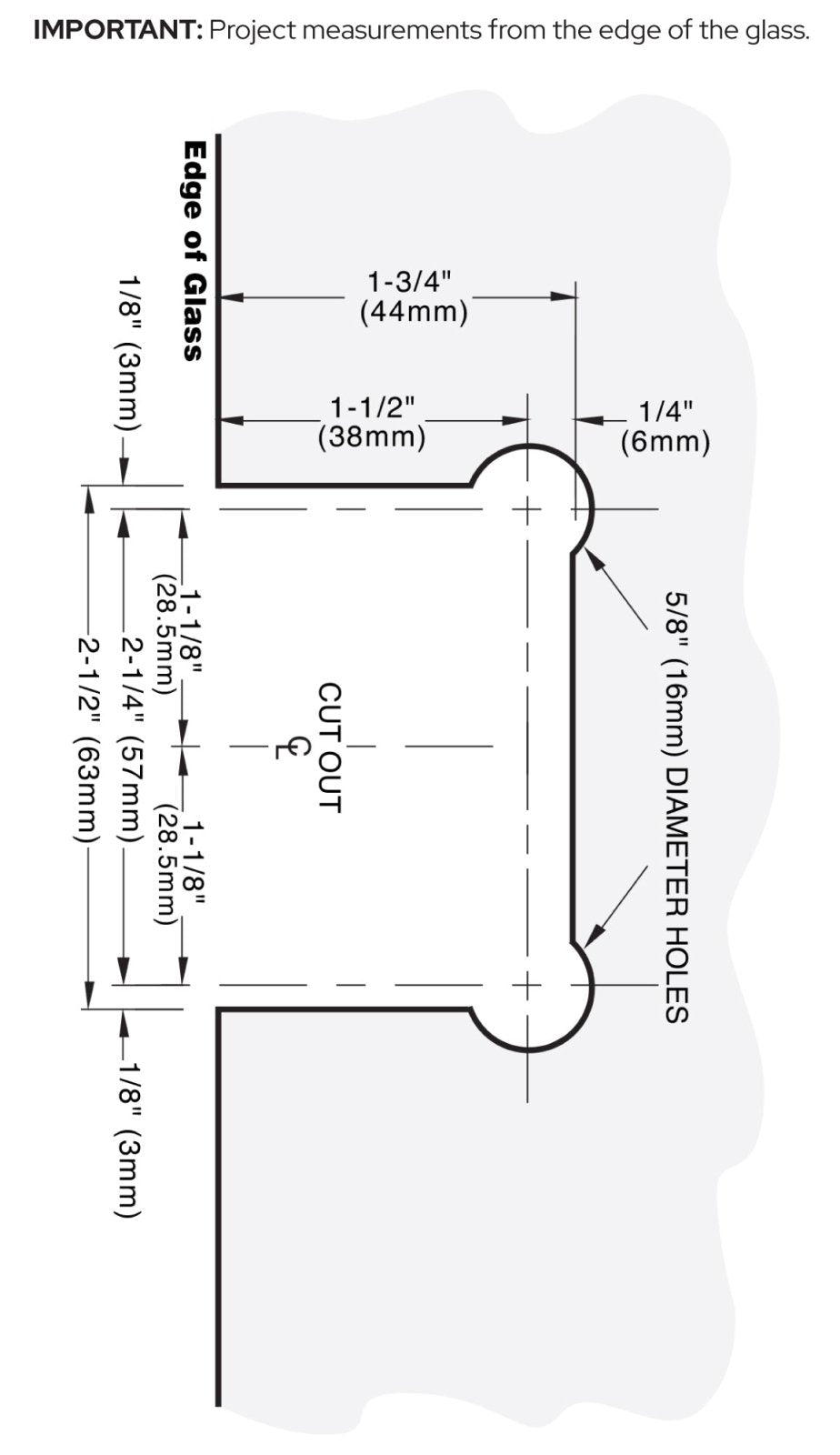 CRL Ultimate 180 Series 180 Degree Glass - to - Glass Hinge ULT180PS