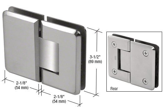 CRL Ultimate 180 Series 180 Degree Glass - to - Glass Hinge ULT180SS