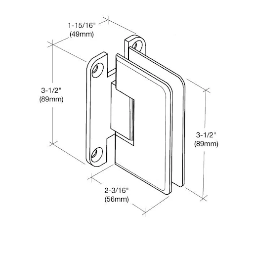 2.5 mm Gaskets for Pinnacle Hinges Using 5/16" (8 mm) Thick Glass