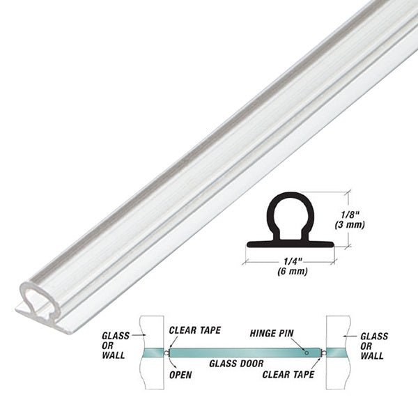 U.S. Horizon Mfg. 1/8" High Bulb Seal (Dual Durometer) VBSPT