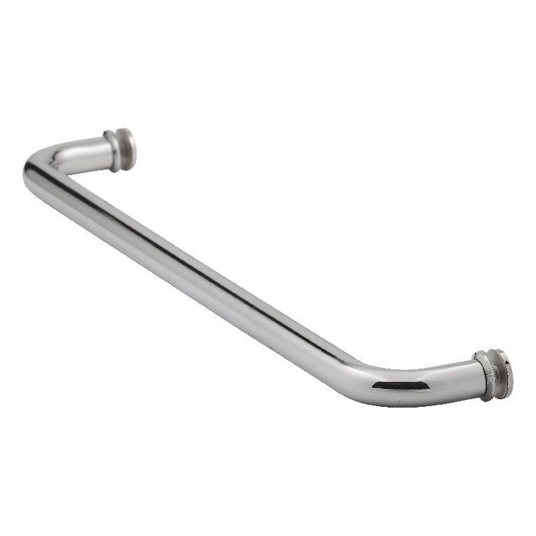 U.S. Horizon Mfg. 18" Single Mount Towel Bar with Style Washers TB18SMSWPS