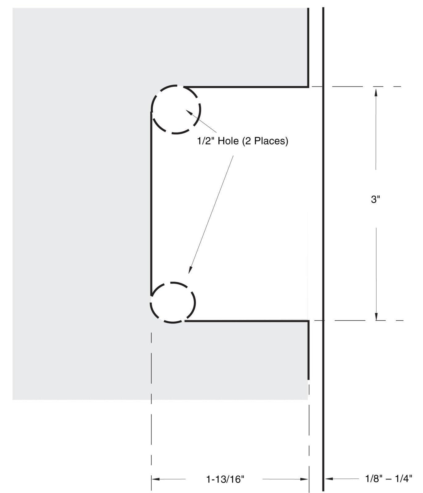 U.S. Horizon Mfg. 180° Glass - to - Glass Adjustable Maxum Series Hinge HM180GTGAAB