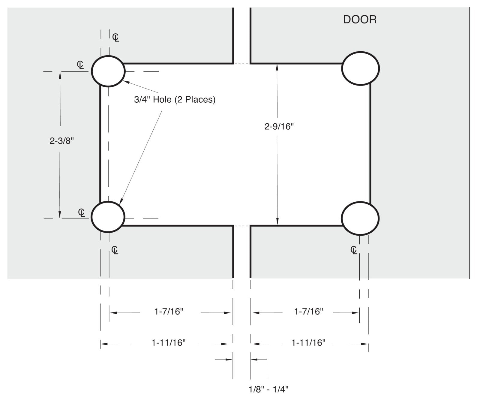 U.S. Horizon Mfg. 180° Glass - to - Glass Adjustable Premier Series Hinge HP180GTGAOB