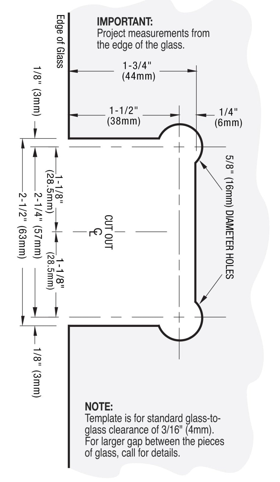 U.S. Horizon Mfg. 180º Glass to Glass Adjustable Coronado Beveled Series Hinge HEB180GTGAMB