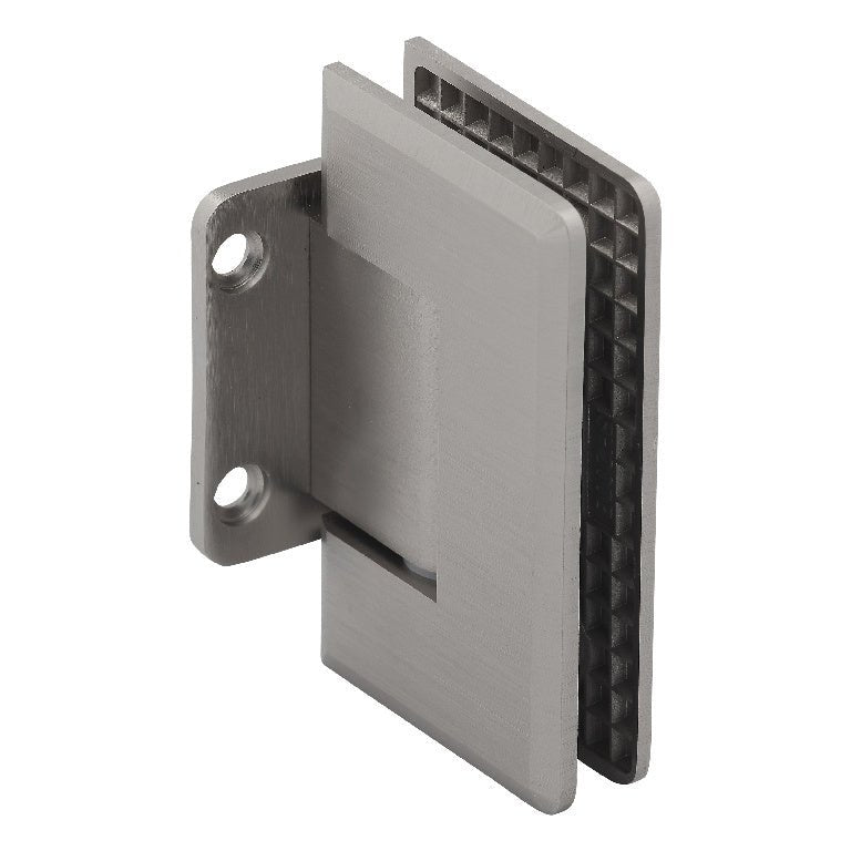 U.S. Horizon Mfg. Adjustable Coronado Glass to Wall Hinge with Short Back Plate HEBGTWABN