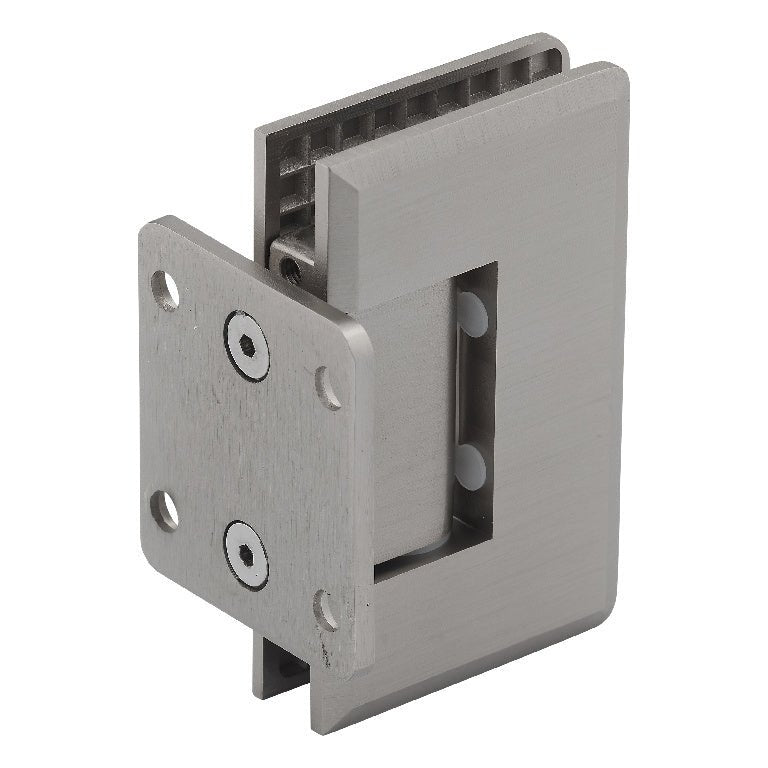 U.S. Horizon Mfg. Adjustable Coronado Glass to Wall Hinge with Short Back Plate HEBGTWABN