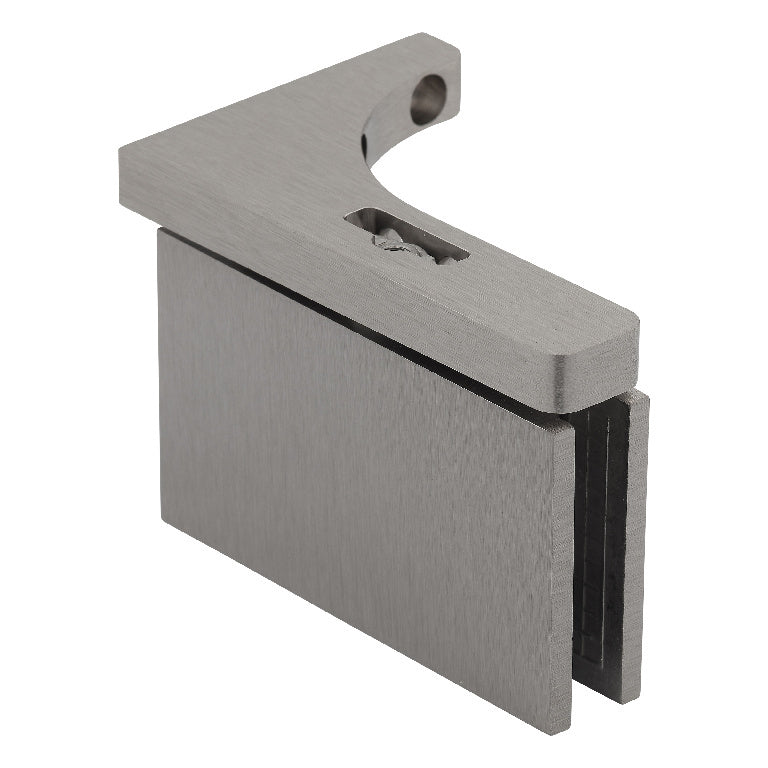 U.S. Horizon Mfg. Adjustable Glass to Wall Pivot Hinge w/ Reversible L Bracket HP1VGTWABN