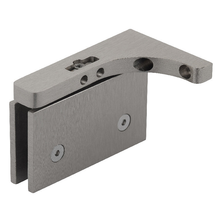 U.S. Horizon Mfg. Adjustable Glass to Wall Pivot Hinge w/ Reversible L Bracket HP1VGTWABN