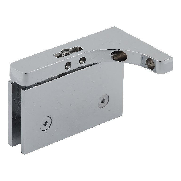 U.S. Horizon Mfg. Adjustable Glass to Wall Pivot Hinge w/ Reversible L Bracket HP1VGTWAC