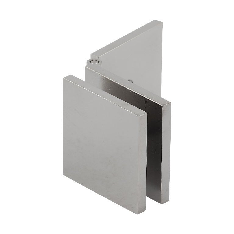 U.S. Horizon Mfg. Adjustable Square Wall Mount Glass Clip 2" x 2" (51 x 51 mm) CGTWAPN