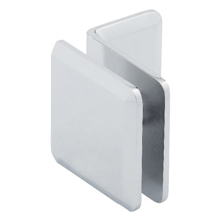 U.S. Horizon Mfg. Beveled Wall Mount Glass Clip w/Mounting Leg CPGTW2C