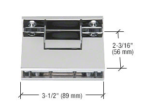 Geneva 3-Point Movable Square Style Transom Clamp - ShowerDoorHardware.com