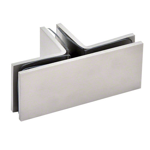 Square 90 Degree Glass-to-Glass T-Juntion Clamp - ShowerDoorHardware.com