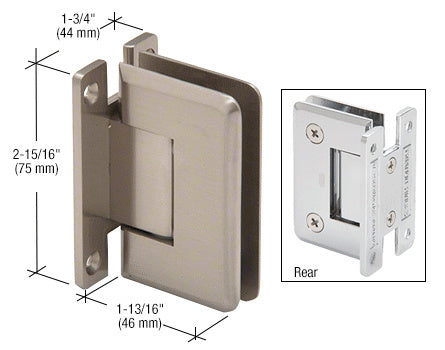 Trianon 037 Series Wall Mount 'H' Back Plate Hinge