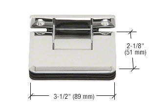 Pinnacle 3 - Point Movable Beveled Style Transom Clamp - ShowerDoorHardware.com