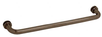 Brushed Bronze Single-Sided Towel Bar for Glass