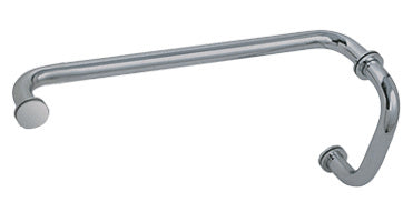 CRL Pull Handle and Towel Bar BM Series Combination with Metal Washers - ShowerDoorHardware.com
