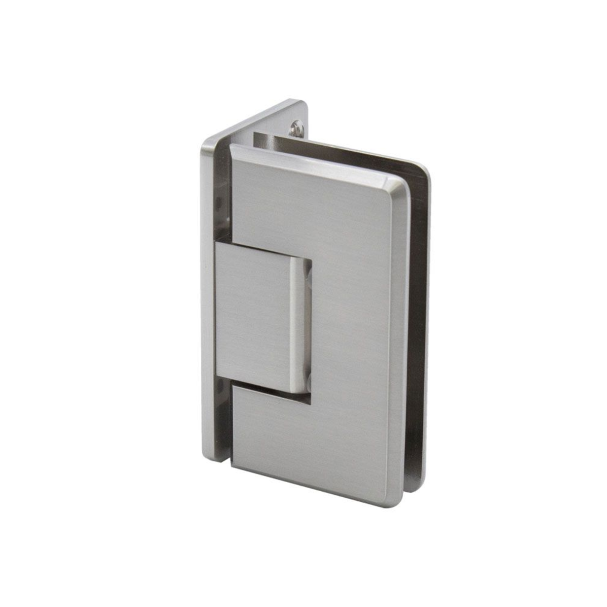 Wall to Glass Offset Back Plate Hinge- Beveled