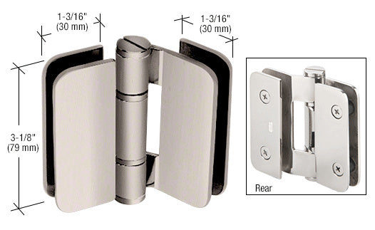 Zurich 01 Series 180 Degree Glass-to-Glass Outswing or Inswing Bi-Fold Hinge