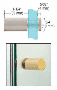 Cylinder Style Single-Sided Shower Door Knob - ShowerDoorHardware.com