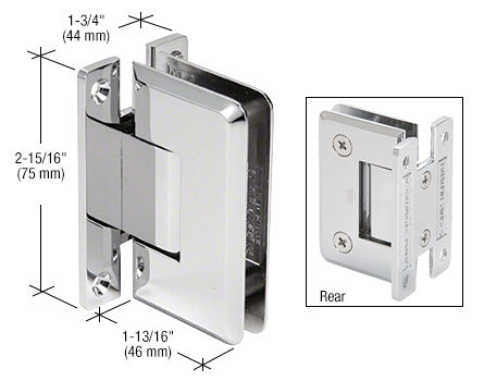 Trianon 037 Series Wall Mount 'H' Back Plate Hinge