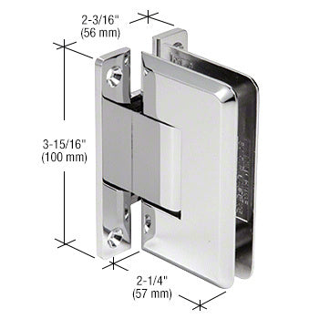 Cologne Series Wall Mount 'H' Back Plate Positive Close Hinge