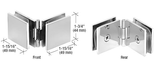 Adjustable Square Glass to Glass Clamp - ShowerDoorHardware.com