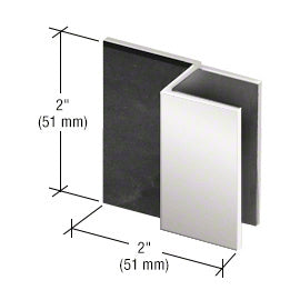 Square Door Stop for 1/2" Glass