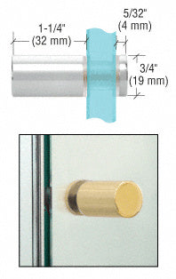 Cylinder Style Single-Sided Shower Door Knob - ShowerDoorHardware.com