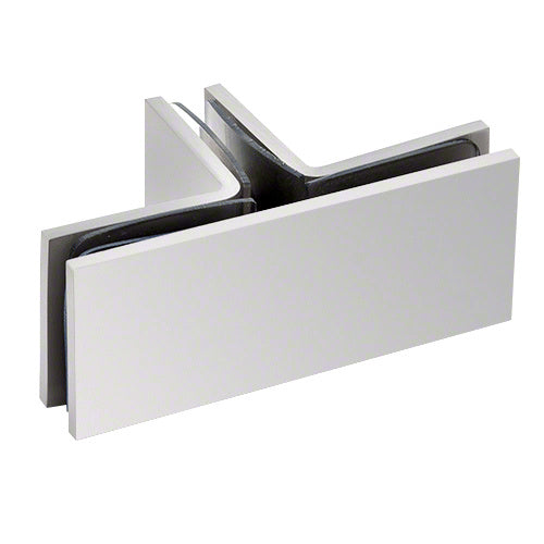 Square 90 Degree Glass-to-Glass T-Juntion Clamp - ShowerDoorHardware.com