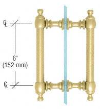 Colonial Style Back-to-Back Pull Handles - ShowerDoorHardware.com