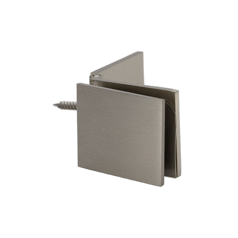 FHC Adjustable Glass Clamp Square - Wall Mount For 3/8" To 1/2" Glass