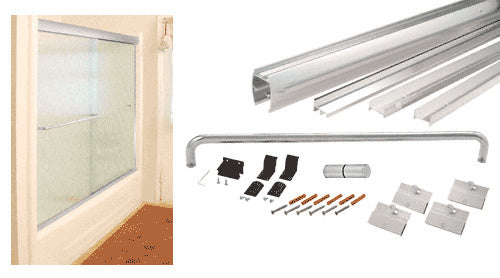 CRL 72" x 60" Cottage DK Series Sliding Shower Door Kit With Metal Jambs for 1/4" Glass