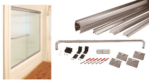 CRL 60" x 72" Cottage DK Series Sliding Shower Door Kit with Metal Jambs for 1/4" Glass