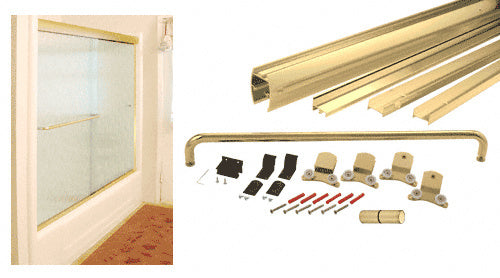 CRL 60" x 80" Cottage DK Series Sliding Shower Door Kit with Metal Jambs for 3/8" Glass