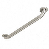 1-1/2" Diameter Brushed Stainless Steel Grab Bars - 18" Length