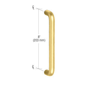 3/4" Diameter Solid Pull Handle - 8" (203 mm) - ShowerDoorHardware.com