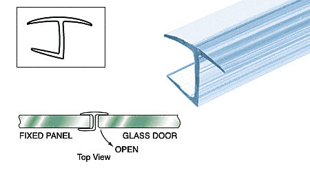 Polycarbonate H-Jamb 180 Degree for 10 mm Glass