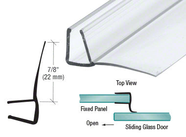CRL Polycarbonate U Seal Side Seal with 90 Degree Vinyl Fin