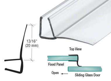 CRL Polycarbonate U Seal Side Seal with a 90 Degree Fin