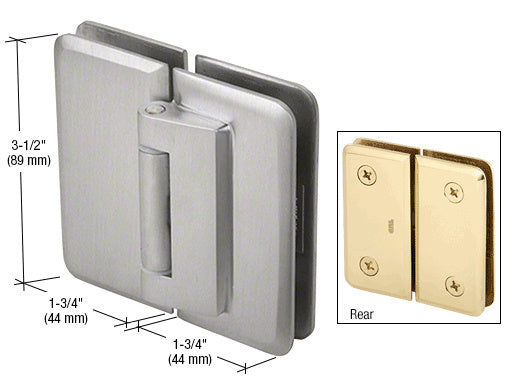 Petite 181 Series 180 Degree Glass-to-Glass Hinge Swings Out Only
