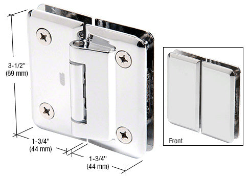 Petite 182 Series 180 Degree Glass-to-Glass Hinge Swings In Only